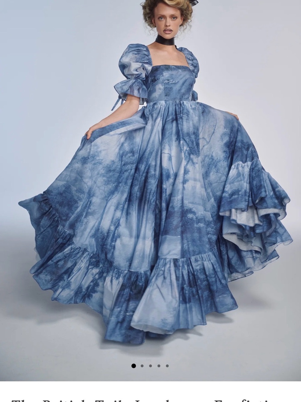 Selkie - The British Toile Landscape Shipwrecked Maxi Dress